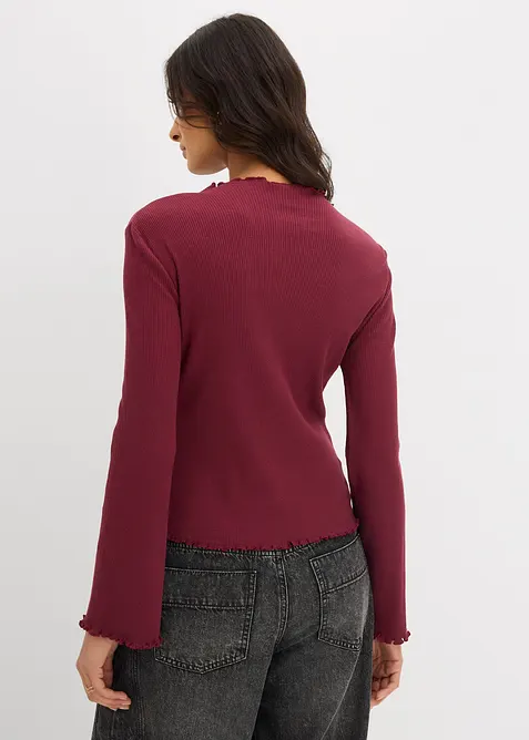 Rippshirt aus reiner Baumwolle, bonprix