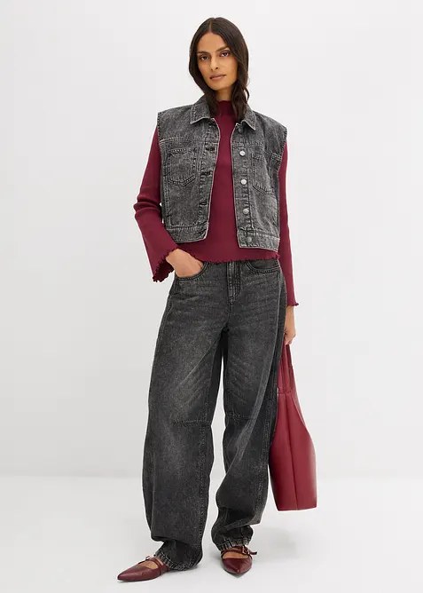 Rippshirt aus reiner Baumwolle, bonprix