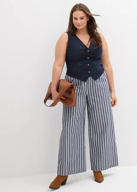 Gilet sans manches en jean, bonprix