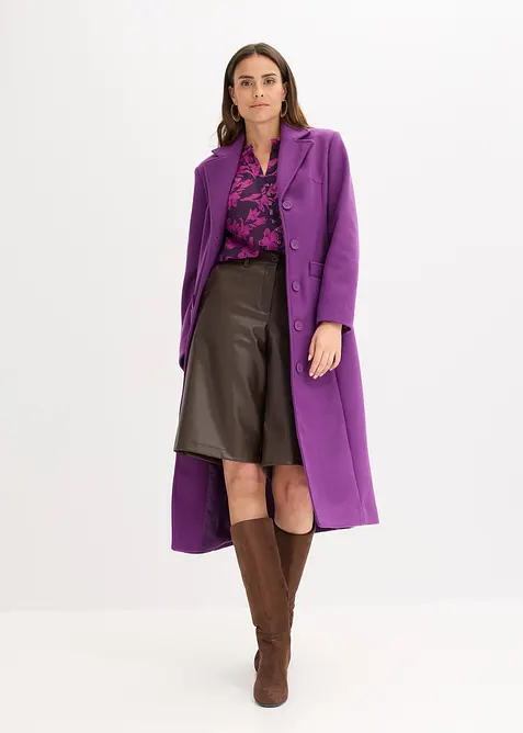 Chiffon Bluse mit Smok-Details, bonprix