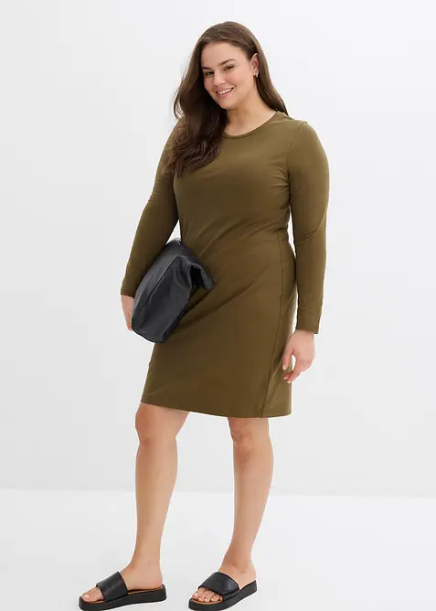 Jerseykleid aus Baumwolle mit Stretch (2er Pack), bonprix