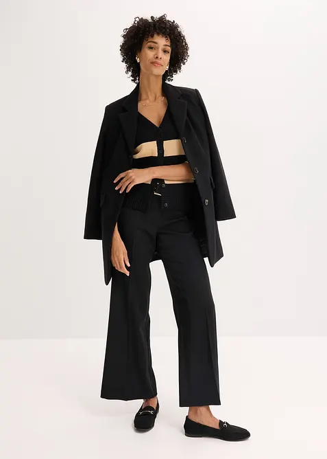 Gilet rayé en maille de coton, bonprix