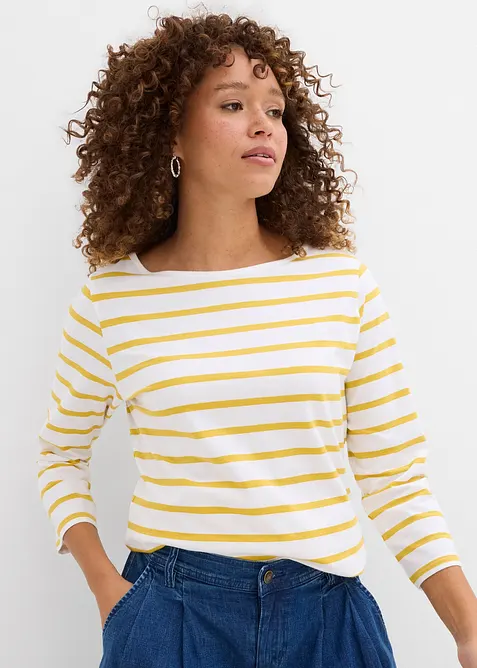 Langarmshirt mit reiner Bio-Baumwolle, bonprix