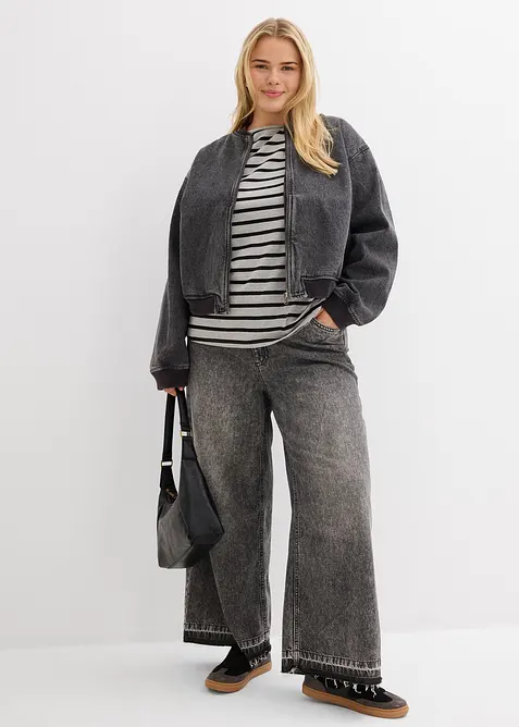 T-shirt manches longues coton, bonprix