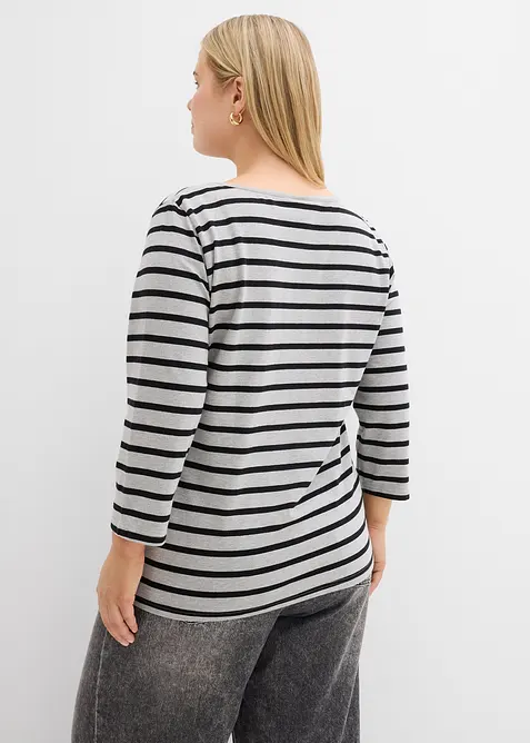 T-shirt manches longues coton, bonprix