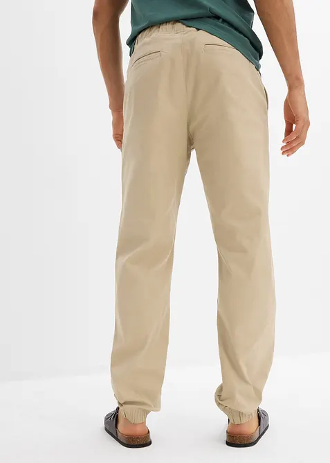 Relaxed Fit Chino-Stretch-Schlupfhose, Straight, bonprix