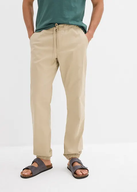 Relaxed Fit Chino-Stretch-Schlupfhose, Straight, bonprix