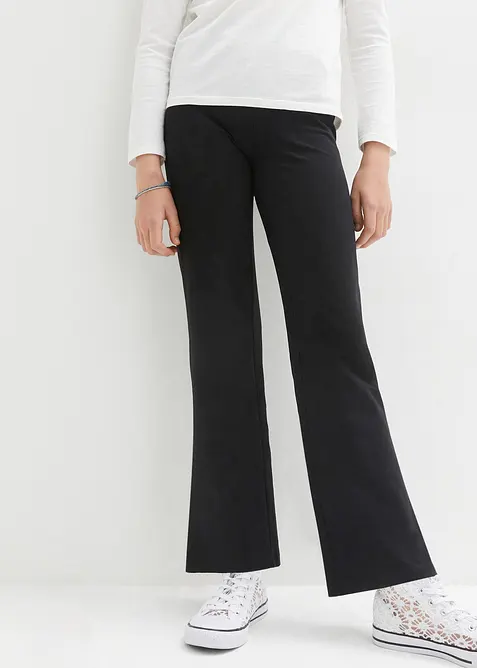 Schlaghose aus Bio-Baumwoll-Mix mit seitlichen Schlitzen, bonprix