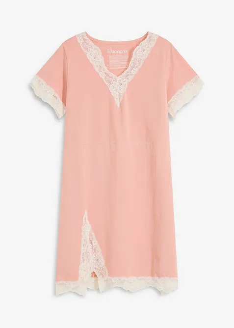 Kurzes Nachthemd mit zarter Spitze, bonprix