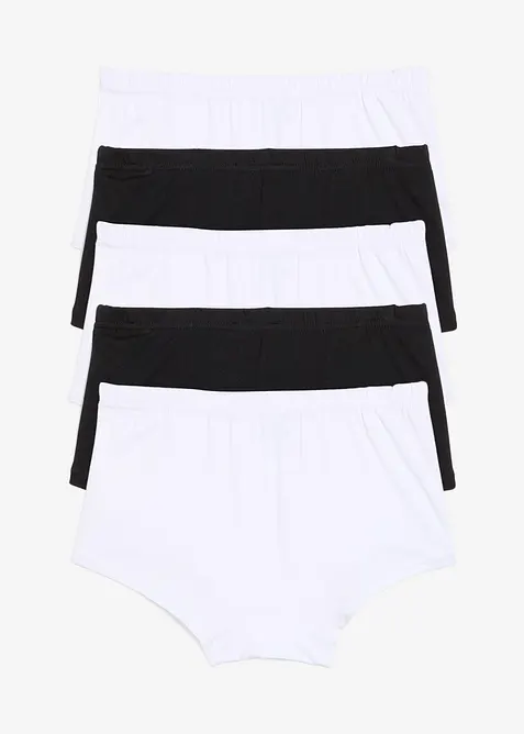 Lot de 5 boxers avec coton doux, bonprix