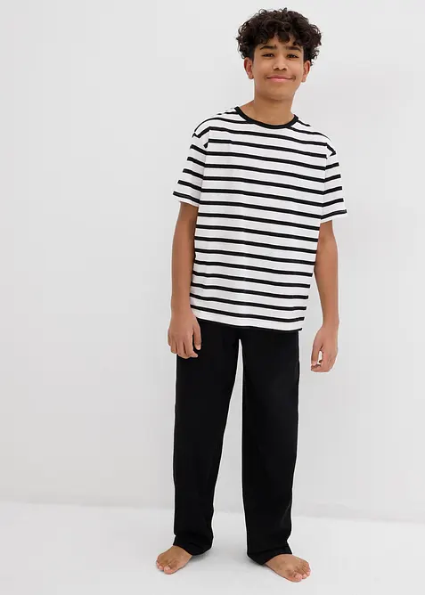 Pyjama + Shorty mit weicher Bio-Baumwolle (4-tlg. Set), bonprix
