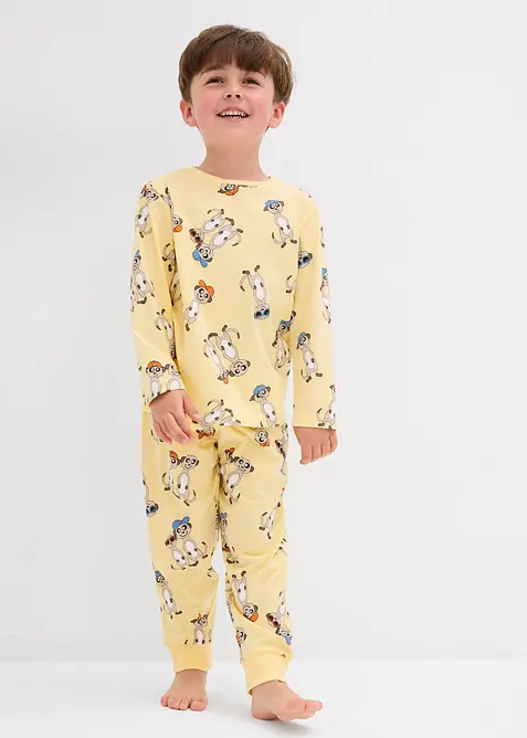 Pyjama aus reiner Bio-Baumwolle (4-tlg. Set), bonprix