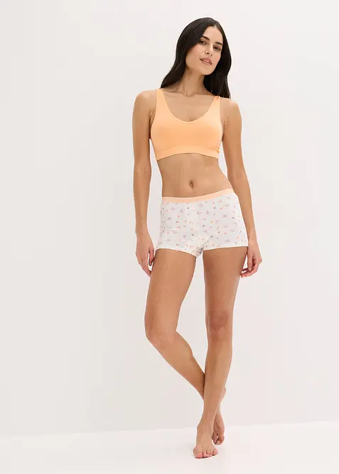 Lot de 4 boxers coton femme, bonprix