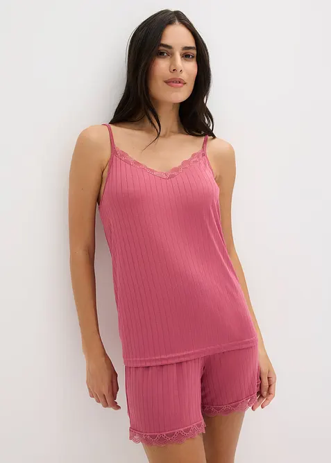 Shorty aus weichem Pointelle-Jersey, bonprix