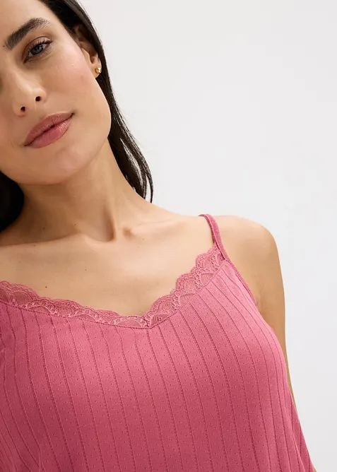 Shorty aus weichem Pointelle-Jersey, bonprix