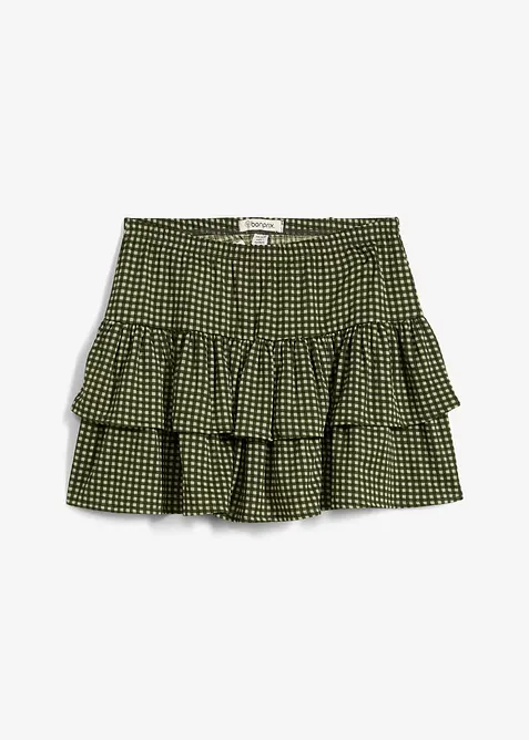 Stufenrock aus strukturiertem Crêpe, bonprix