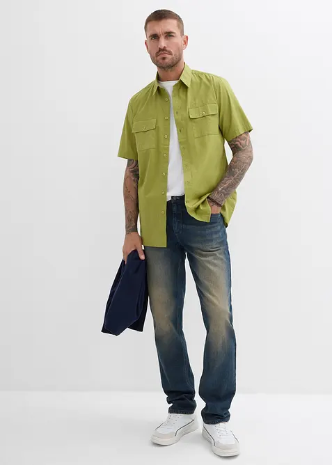 Regular Fit Stretch-Jeans, Straight, bonprix