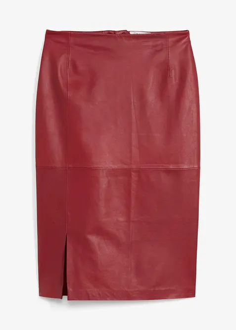 Lederrock mit Schlitz, bonprix