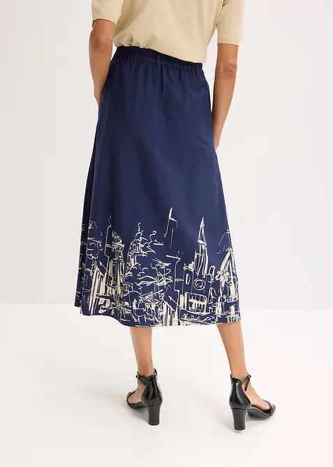 Midirock aus reiner Bio-Baumwolle, bonprix