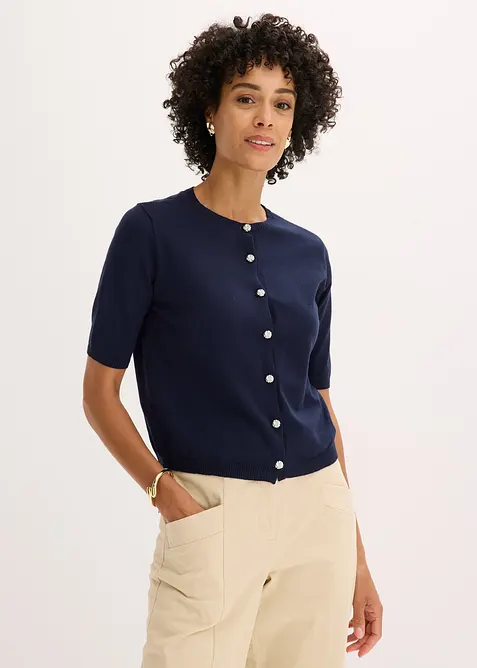 Feinstrickjacke aus feinem Viskose-Mix, bonprix