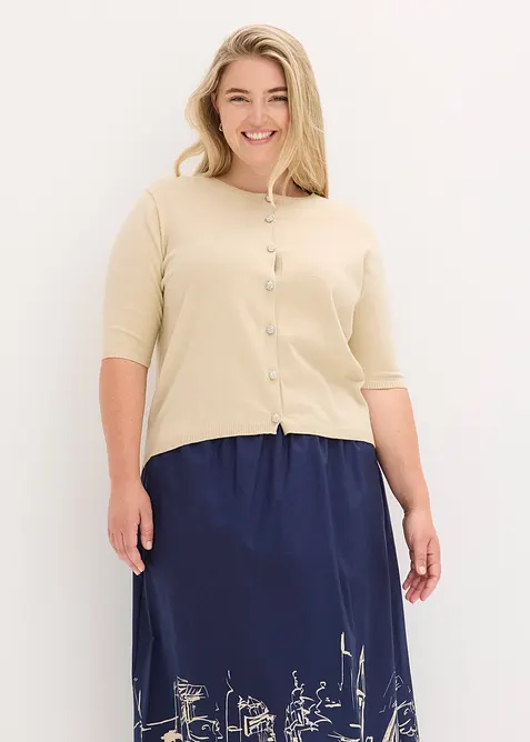 Feinstrickjacke aus feinem Viskose-Mix, bonprix