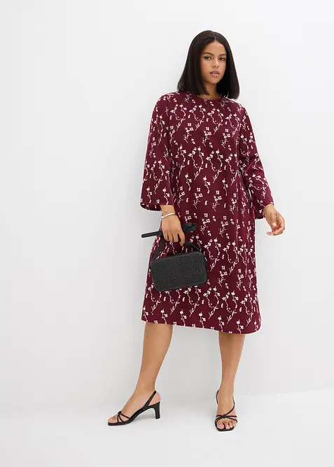 Florales Midikleid aus reiner Viskose, bonprix