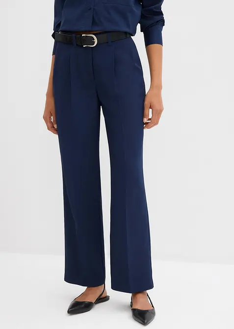 Pantalon à pinces fluide, bonprix