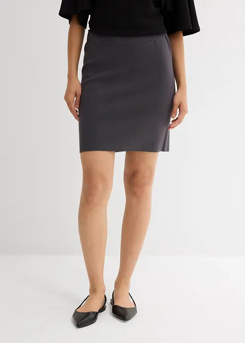 Jupe en maille de viscose mélangée, bonprix