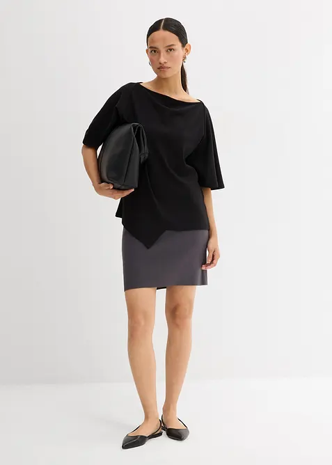 Jupe en maille de viscose mélangée, bonprix