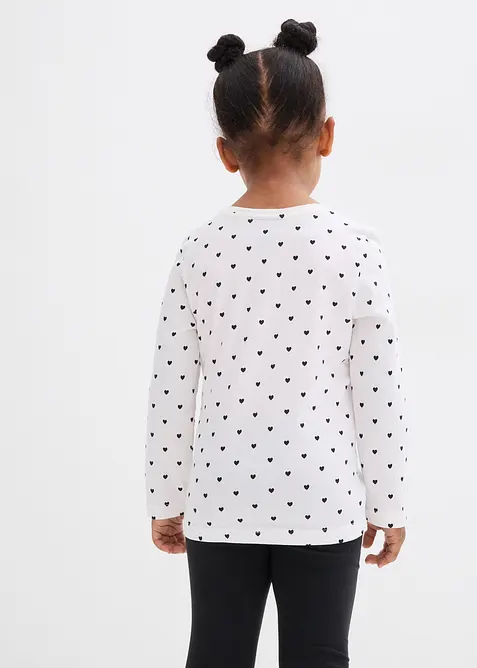 Lot de 3 T-shirts manches longues 100% coton, bonprix