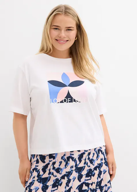 T-Shirt aus reiner Baumwolle, bonprix