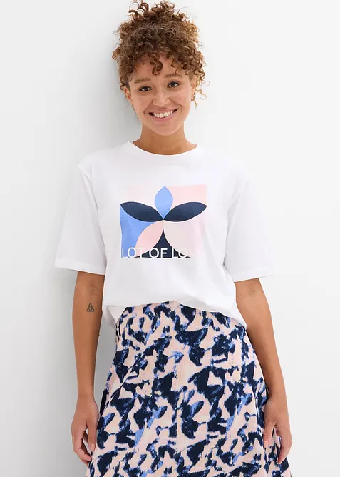 T-Shirt aus reiner Baumwolle, bonprix