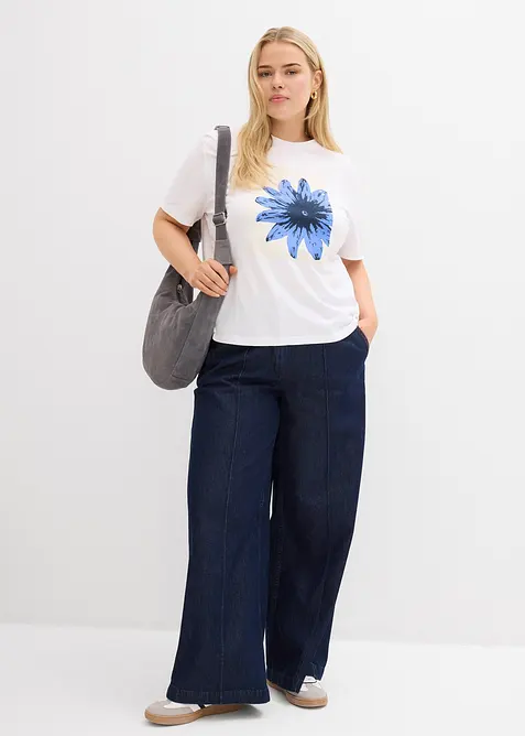 Bedrucktes T-Shirt aus reiner Baumwolle, bonprix