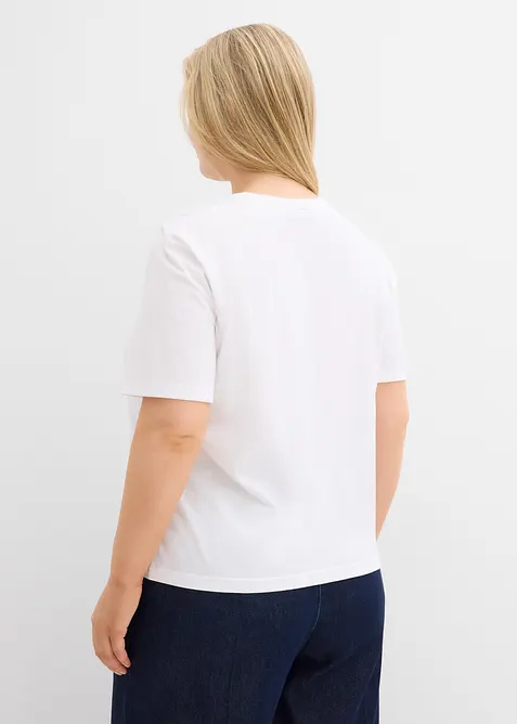 Bedrucktes T-Shirt aus reiner Baumwolle, bonprix