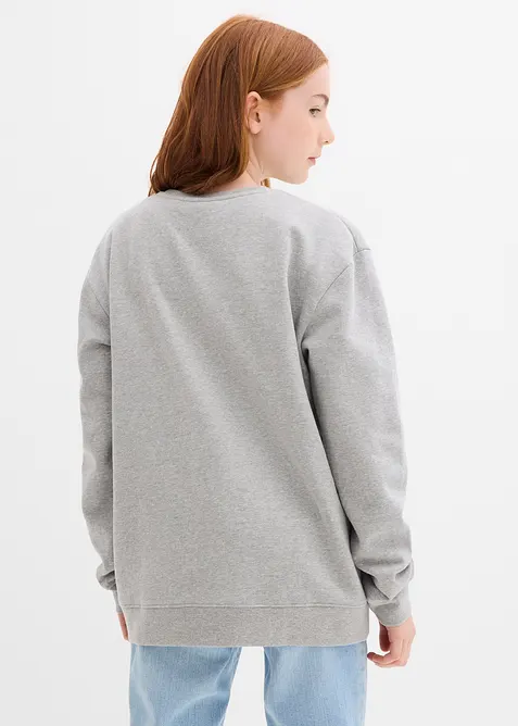 Sweatshirt aus weichem Bio-Baumwoll-Mix, bonprix