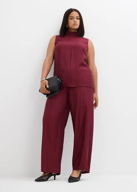 Top long et texturé en viscose mélangée, bonprix