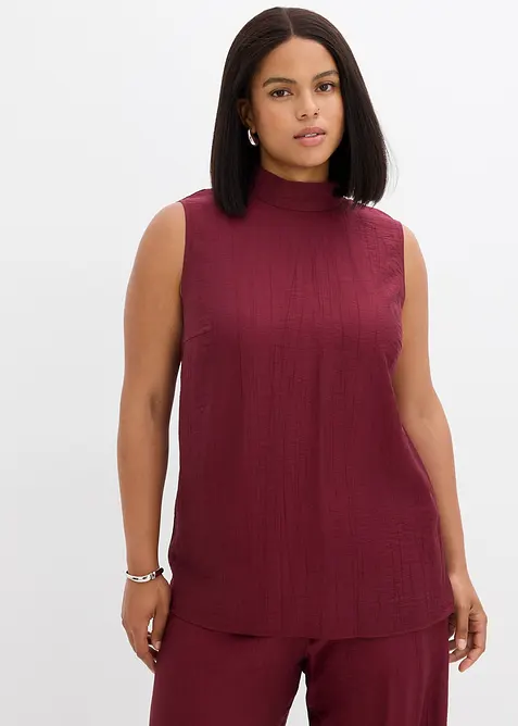 Top long et texturé en viscose mélangée, bonprix