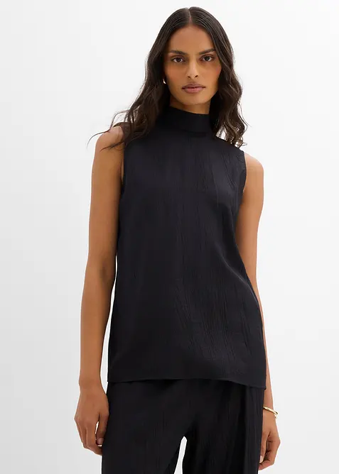 Long-Top aus strukturiertem Viskose-Mix, bonprix