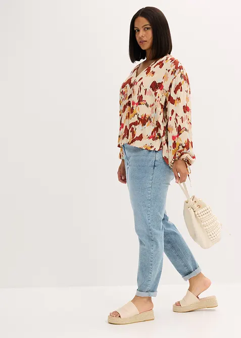 Tunikabluse mit metallischen Garn, bonprix