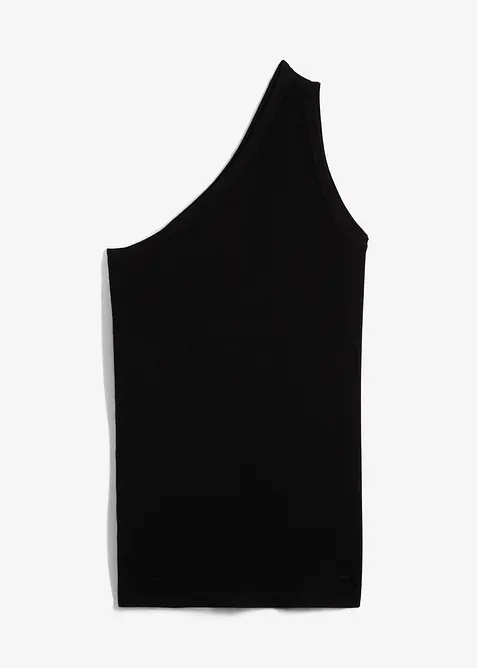 Top en maille asymétrique en viscose mélangée, bonprix
