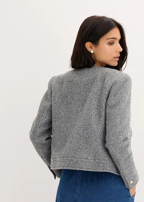 Blouson aus softem Boucl&eacute;garn, bonprix