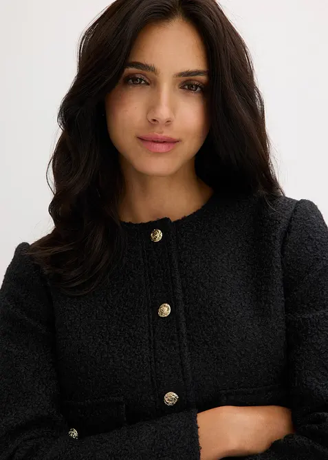 Blouson aus softem Bouclégarn, bonprix