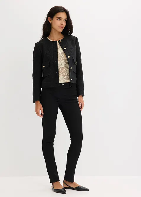 Blouson en maille bouclette douce, bonprix