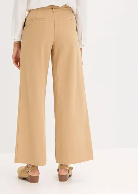 Bundfaltenhose mit Bindeband, bonprix