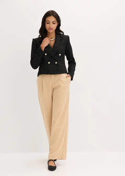 Kurzblazer aus softem Bouclé, bonprix