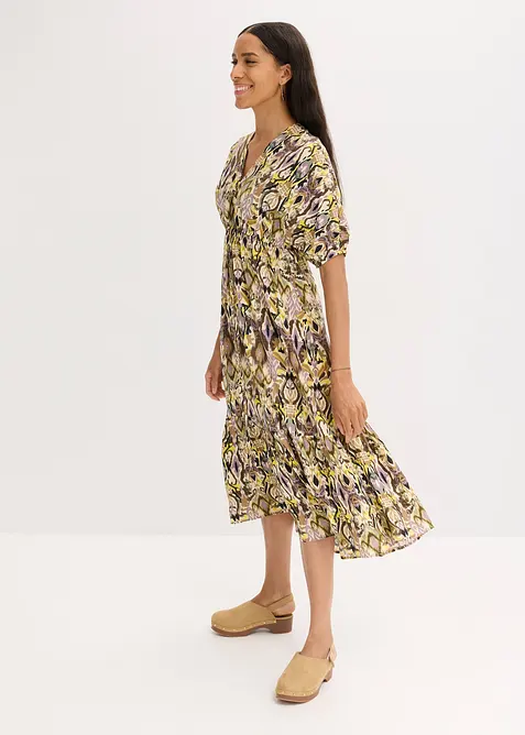 Midikleid aus fließender Viskose, bonprix