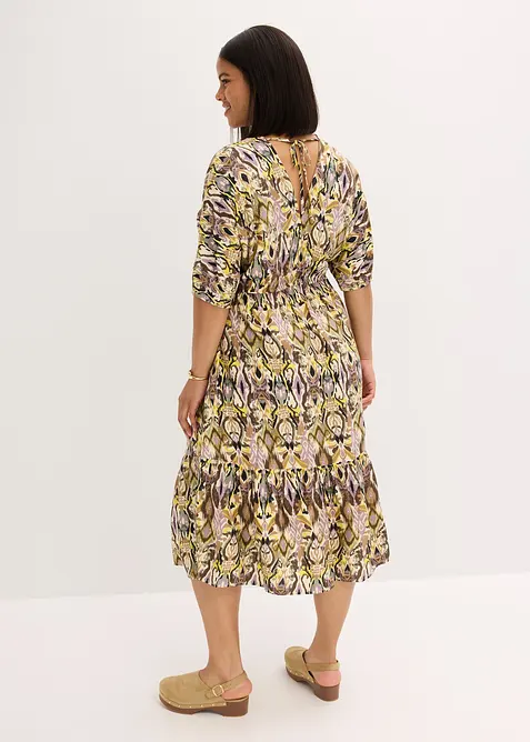 Robe midi en viscose fluide, bonprix