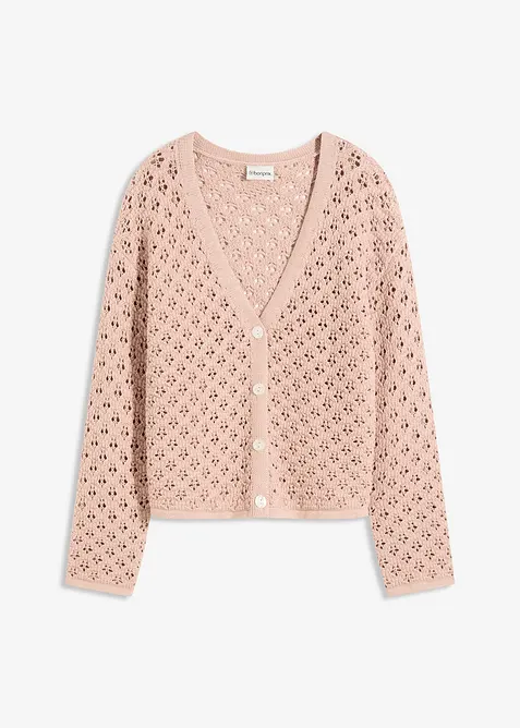 Ajour-Strickjacke, bonprix