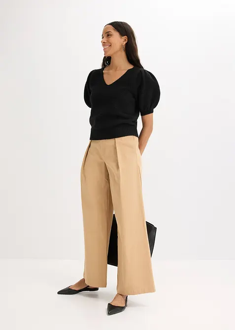 Pullover mit Kurzarm, bonprix