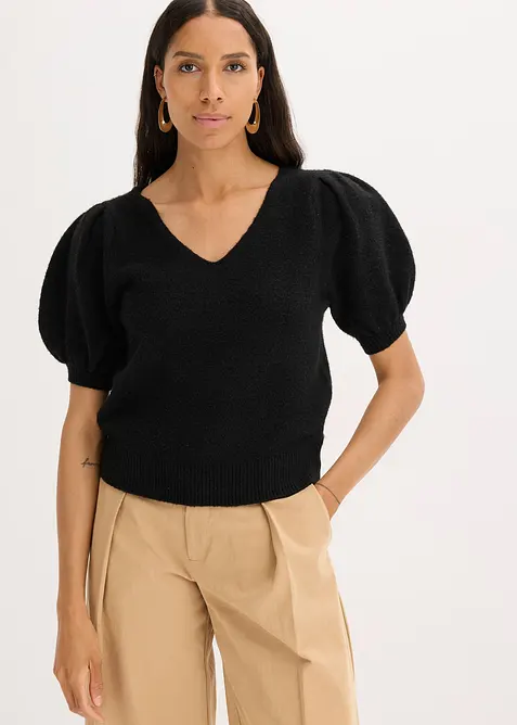 Pullover mit Kurzarm, bonprix